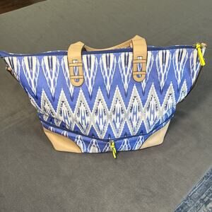 Expandable Large Weekend Luggage Carry-On STELLA and DOT 26x18x8 Indigo yellow